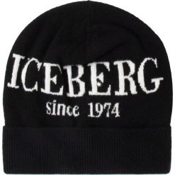 Czapka Iceberg 2c Berretto Maglia 19II2P130427003-900. Czarne czapki damskie Iceberg, bez wzorów. W wyprzedaży za 299,00 zł.