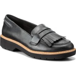 Półbuty CLARKS - Witcombe Dawn 261272954 Black Nubuck. Czarne bez kategorii marki Clarks, ze skóry, na obcasie. W wyprzedaży za 289,00 zł.
