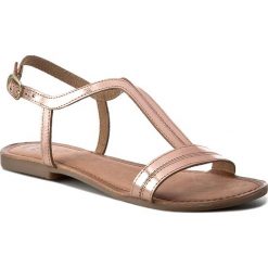 Sandały GIOSEPPO - Ellie 40540-97 Cooper. Żółte klapki damskie marki Gioseppo, bez wzorów, ze skóry, bez obcasa, na obcasie. Za 159,00 zł.