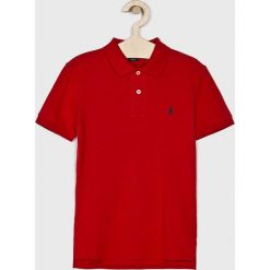 Polo Ralph Lauren - Polo dziecięce 134-176 cm. Czerwone t-shirty chłopięce Polo Ralph Lauren, bez wzorów, z bawełny, z krótkim rękawem. Za 189,90 zł.
