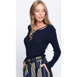 Odzież damska: Granatowy Sweter Shiny Mermaid