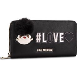 Portfele damskie: Duży Portfel Damski LOVE MOSCHINO – JC5536PP16LK0000 Nero