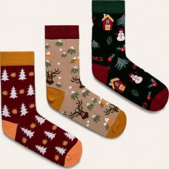 Medicine - Skarpetki Xmass (3-pack). Skarpetki damskie MEDICINE, z elastanu. Za 49,90 zł.