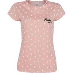 Bluzki asymetryczne: Sublevel Kiss me Koszulka damska jasnoróżowy (Light Pink)