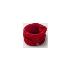 Komin obszerny z wełny merynosa handmade CZERWONY. Czerwone kominy damskie HisOutfit, z wełny, eleganckie. Za 130,00 zł.