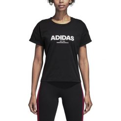 DAMSKA KOSZULKA ADIDAS PERFORMANCE (M). Koszulki damskie Adidas, m, bez wzorów, z bawełny, bez kołnierzyka. W wyprzedaży za 79,99 zł.