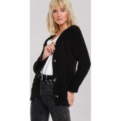 Czarny Kardigan Bardwell. Czarne swetry damskie Renee, uniwersalny, bez wzorów, z dzianiny. Za 139,99 zł.