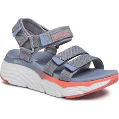 Sandały SKECHERS - Max Cushioning 140120/CCMT Char/Multi. Szare klapki damskie Skechers, bez wzorów, z tworzywa sztucznego, bez obcasa. W wyprzedaży za 209,00 zł.