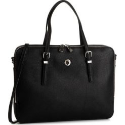 Torba na laptopa TOMMY HILFIGER - Honey Computer Bag AW0AW07298 BDS. Czarne torby męskie skórzane TOMMY HILFIGER, bez wzorów, ze skóry ekologicznej. Za 699,00 zł.