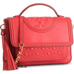 Torebka TORY BURCH - Fleming Satchel 45147 Brilliant Red 612. Czerwone torebki klasyczne damskie Tory Burch, bez wzorów, ze skóry, klasyczne, bez dodatków. Za 2169,00 zł.