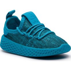 Buty adidas - Pw Tennis Hu I B37114 Boaqua/Boaqua/Cwhite. Niebieskie półbuty dziewczęce Adidas, na sznurówki. W wyprzedaży za 189,00 zł.