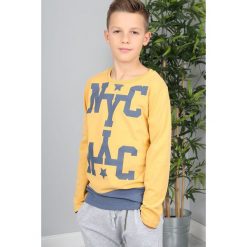 Żółta Bluza Dziecięca NDZ9023. Żółte bluzy chłopięce marki Fasardi. Za 39,00 zł.