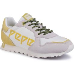 Sneakersy PEPE JEANS - Verona W Logo PLS30984 White 800. Białe półbuty damskie Pepe Jeans, z jeansu. W wyprzedaży za 229,00 zł.