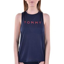 Tommy Hilfiger Kamizelka damska Wrap Tank Top Navy Blaze r UW0UW01524-416 (rozmiar L). Niebieskie koszulki damskie TOMMY HILFIGER, l, bez wzorów, bez kołnierzyka, bez rękawów. W wyprzedaży za 141,00 zł.