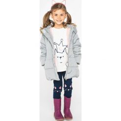 Lemon Explore - Kurtka dziecięca 86-116 cm. Szare kurtki dziewczęce marki LEMON explore, bez wzorów, z bawełny, długie, bez kaptura. W wyprzedaży za 89,90 zł.