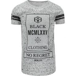 T-shirty męskie z nadrukiem: T-shirt męski z nadrukiem szary (rx1764)
