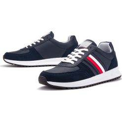 TOMMY HILFIGER MODERN CORPORATE LEA > FM0FM02662-DW5. Sneakersy męskie TOMMY HILFIGER, na sznurówki. W wyprzedaży za 439,99 zł.