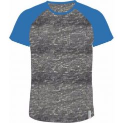 Koszulki sportowe męskie: AQUAWAVE Koszulka męska BAMA light grey melange/campanula r. XXL