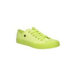 Buty Big Star TRAMPKI V27495. Zielone trampki i tenisówki damskie marki BIG STAR, bez wzorów, bez zapięcia. Za 59,99 zł.
