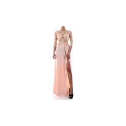 Sukienki długie Elisabetta Franchi AB80992E2. Różowe sukienki damskie Elisabetta Franchi, bez wzorów, bez kołnierzyka, bez rękawów, długie. Za 1580,91 zł.