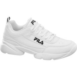 Sneakersy damskie Fila białe. Białe sneakersy damskie Fila, z gumy. Za 159,90 zł.
