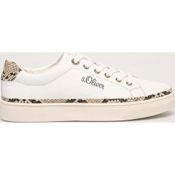 S. Oliver - Buty. Białe buty sportowe damskie S.Oliver, z gumy. Za 279,90 zł.
