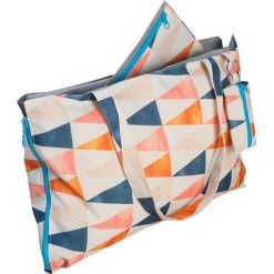 Shopper bag damskie: Torba wielofunkcyjna z kolorowym wzorem – 50 x 30 cm