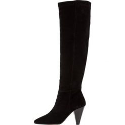 Buty zimowe damskie: Topshop BOX SLOUCH HI LEG Muszkieterki black