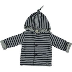 Bluza "My Star" w kolorze szarym. Szare bluzy niemowlęce Cotton Fish, w paski, retro, bez rękawów, bez kaptura. W wyprzedaży za 77,95 zł.