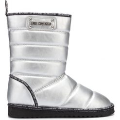 Love Moschino Śniegowce Srebrny. Szare śniegowce damskie Love Moschino, na zimę, z materiału, bez zapięcia. Za 865,95 zł.