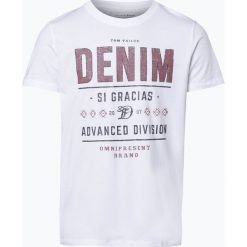 Tom Tailor Denim - T-shirt męski, czarny. Czarne t-shirty męskie marki TOM TAILOR DENIM, s, z nadrukiem, z denimu. Za 39,95 zł.