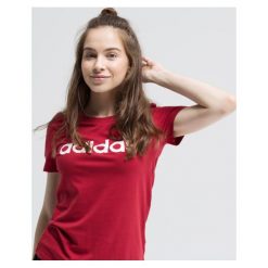 Adidas Koszulka Ss W E Lin Slim T , czerwony, rozmiar XS. Czerwone koszulki damskie Adidas, s, z nadrukiem, z bawełny, z okrągłym kołnierzem. Za 79,99 zł.