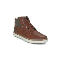 Buty Geox MATTIAS ABX. Pomarańczowe trampki męskie Geox, bez wzorów, bez zapięcia. Za 454,30 zł.