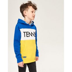 Bluza z kapturem - Niebieski. Niebieskie bluzy chłopięce marki Reserved, s, z kapturem. Za 139,99 zł.