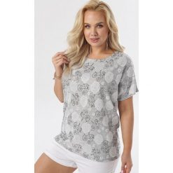 Szara Bluzka Murilyn. Szare bluzki damskie Born2be, xl, bez wzorów, bez kołnierzyka, bez rękawów. W wyprzedaży za 29,99 zł.