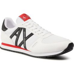 Sneakersy ARMANI EXCHANGE - XUX017 XCC68 K488 Op.White/Black. Białe sneakersy męskie Armani Exchange, bez zapięcia. Za 449,00 zł.