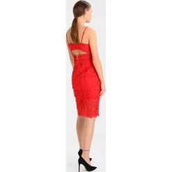 Sukienki hiszpanki: Bardot BOTANICA DRESS Sukienka etui red