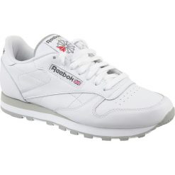 Reebok Classic Lthr 2214 buty sneakers męskie białe 45,5. Białe buty sportowe męskie Reebok, ze skóry, bez zapięcia, reebok classic. W wyprzedaży za 279,99 zł.