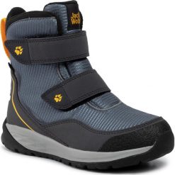 Śniegowce JACK WOLFSKIN - Polar Bear Texapore High Vc K 4036721 D Pebble Grey/Burly Yellow XT. Szare śniegowce chłopięce Jack Wolfskin, bez zapięcia. W wyprzedaży za 269,00 zł.