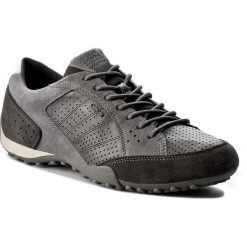 Półbuty GEOX - U Snake A U7207A 0BT22 C9AL6 Anthracite/Mud. Niebieskie półbuty skórzane męskie marki Kazar, na sznurówki. W wyprzedaży za 259,00 zł.