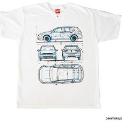Koszulka VOLKSWAGEN GOLF 7 - 1 tshirt. Szare koszulki męskie Pakamera, m, z nadrukiem, z golfem. Za 77,00 zł.