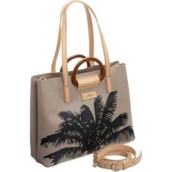 Torebka damska shopper bag Monnari 2000 brąz - brązowy. Pomarańczowe torby damskie na zakupy Monnari, z nadrukiem, ze skóry ekologicznej, z nadrukiem, bez dodatków. Za 159,00 zł.