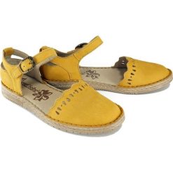 JOSEF SEIBEL 71836 SOFIE 36 904 800 gelb, sandały damskie. Sandały damskie Josef Seibel, bez wzorów, ze skóry, bez obcasa, bez zapięcia. Za 279,90 zł.