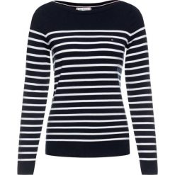 Sweter TOMMY HILFIGER Heritage Boat WW0WW22046. Niebieskie swetry damskie TOMMY HILFIGER, xxl, bez wzorów, klasyczne, bez rękawów, bez kaptura. W wyprzedaży za 289,00 zł.
