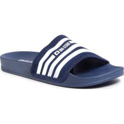 Klapki BIG STAR - FF274A356 Navy. Niebieskie klapki damskie BIG STAR, bez wzorów, z tworzywa sztucznego, bez obcasa. W wyprzedaży za 59,00 zł.