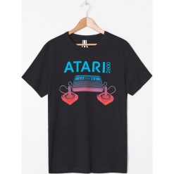Koszulka z nadrukiem Atari - Czarny. Czarne koszulki męskie House, s, z nadrukiem, bez kołnierzyka, bez rękawów. Za 49,99 zł.
