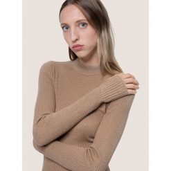 Sweter Hugo Slok 50437360. Żółte swetry damskie HUGO, xl, bez wzorów, klasyczne, bez rękawów, bez kaptura. Za 549,00 zł.