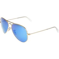 RayBan AVIATOR Okulary przeciwsłoneczne blau/goldfarben. Niebieskie okulary przeciwsłoneczne damskie aviatory Ray-Ban, klasyczne. Za 619,00 zł.