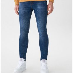 Jeansy skinny - Granatowy. Niebieskie jeansy damskie House. Za 99,99 zł.