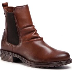 Sztyblety SALAMANDER - Trenni 32-49501-04 Cognac. Pomarańczowe kozaki damskie Salamander, ze skóry, bez obcasa, bez zapięcia. Za 429,00 zł.